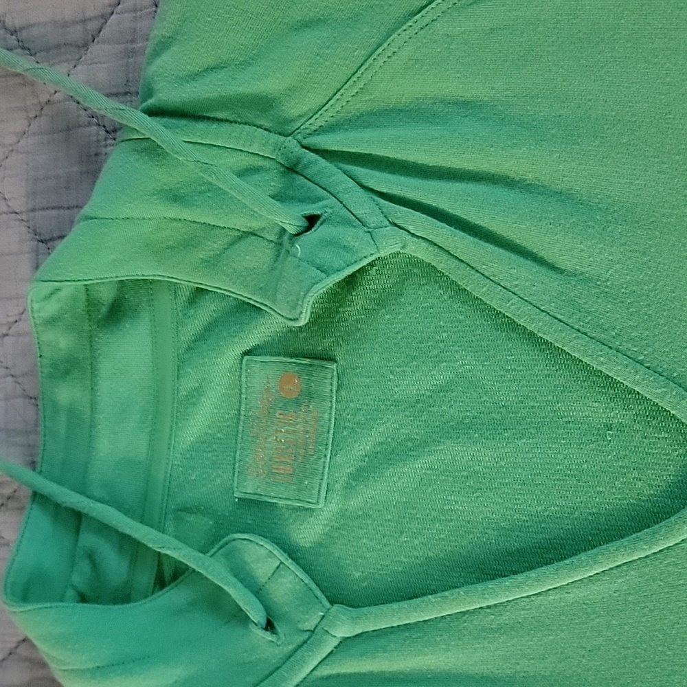Lilly Pulitzer Green V-Neck Tunic Top